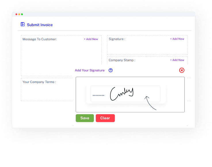 Signature On Invoice