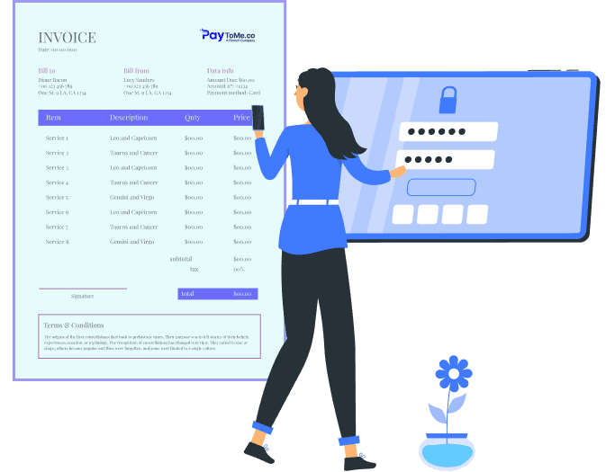 Features of  PayToMe’s Digital Invoice Platform